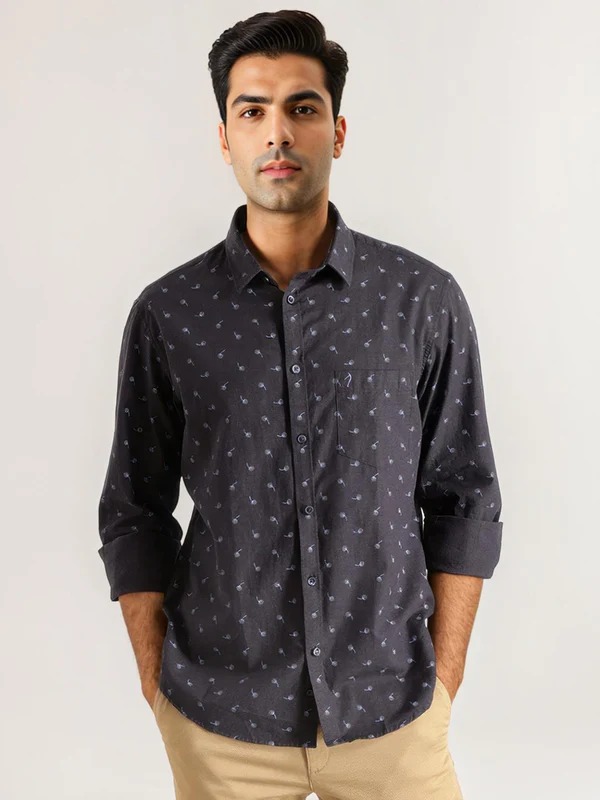 Indian Terrain Men Navy Shirt